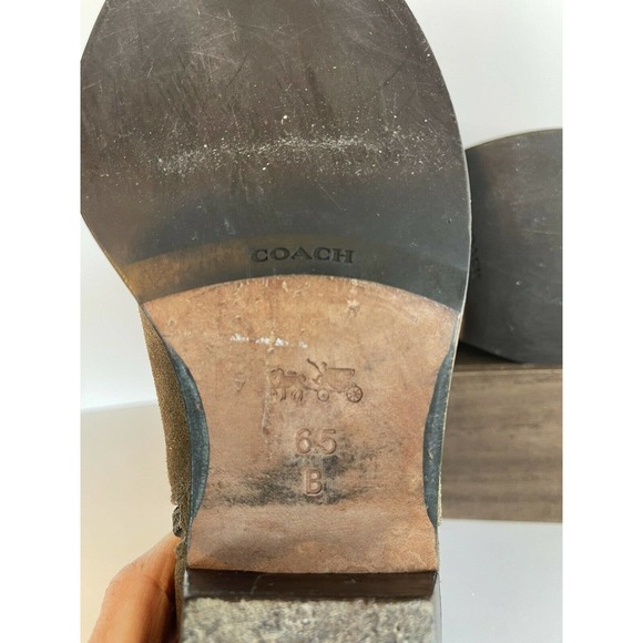 Coach Coleen Suede Bootie in Fatigue Size 6.5 - Picture 6 of 9